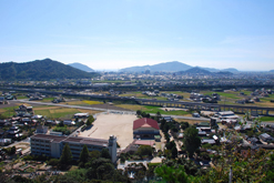 石灯篭からの眺望