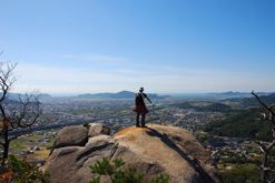 石船山山頂より大海湾を望む