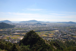 石船山・防府市内を望む